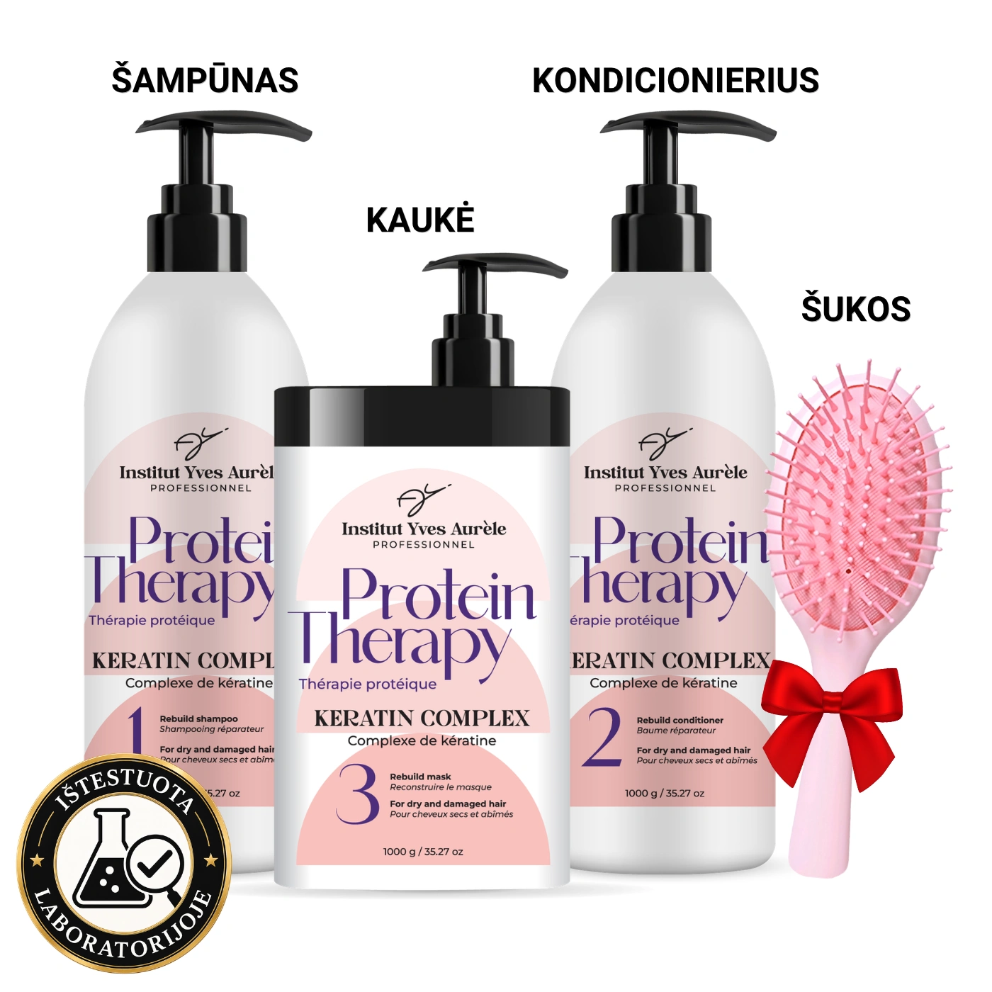 IŠSKIRTINIO DYDŽIO PROTEINŲ TERAPIJOS RINKINYS MAX (3x1000g)+DOVANA